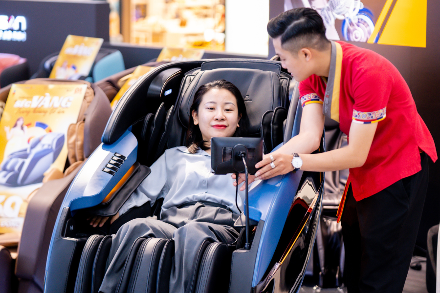 ghế massage tại cà mau