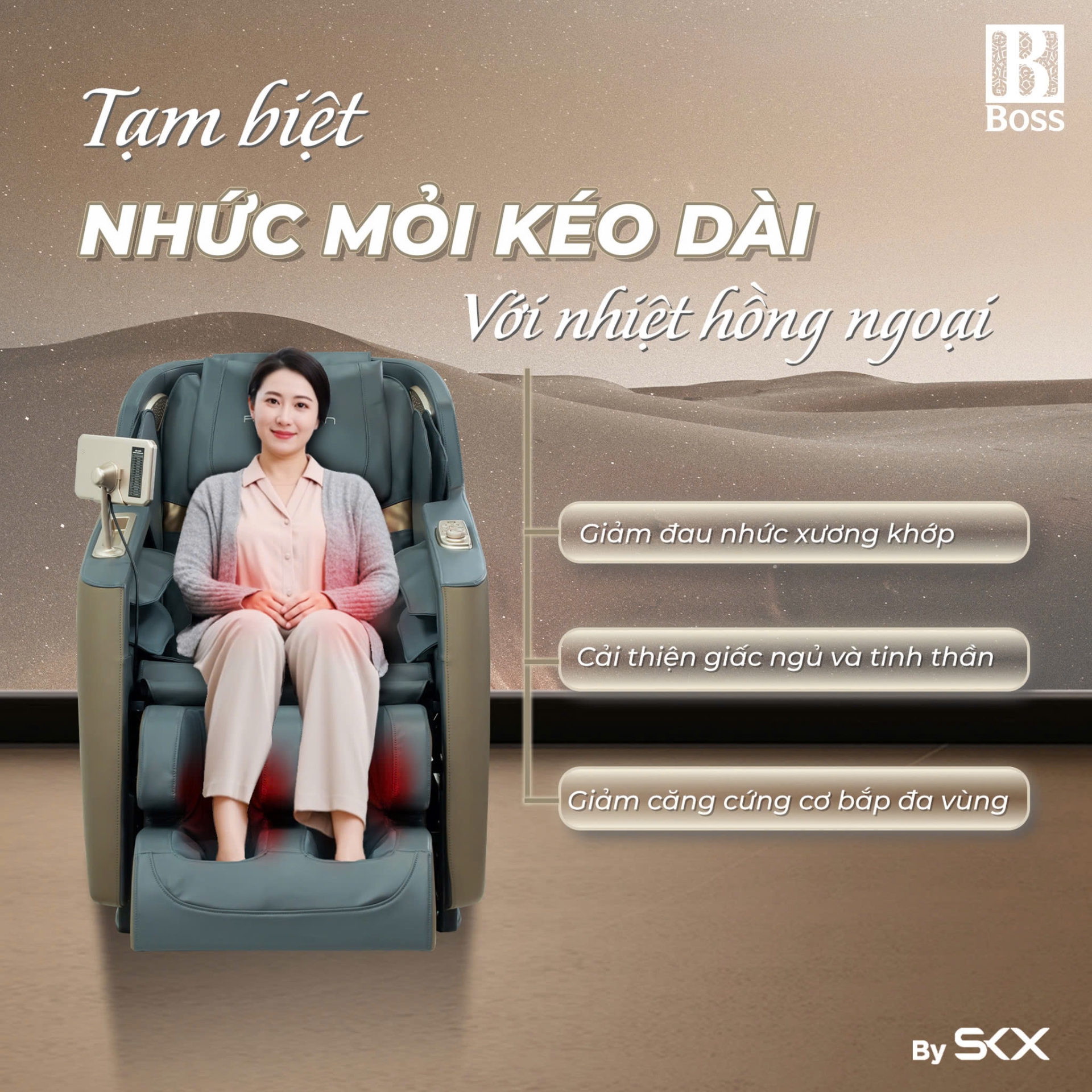 Nhiệt hồng ngoại &ndash; Hơi ấm xoa dịu, tăng hiệu quả giảm đau