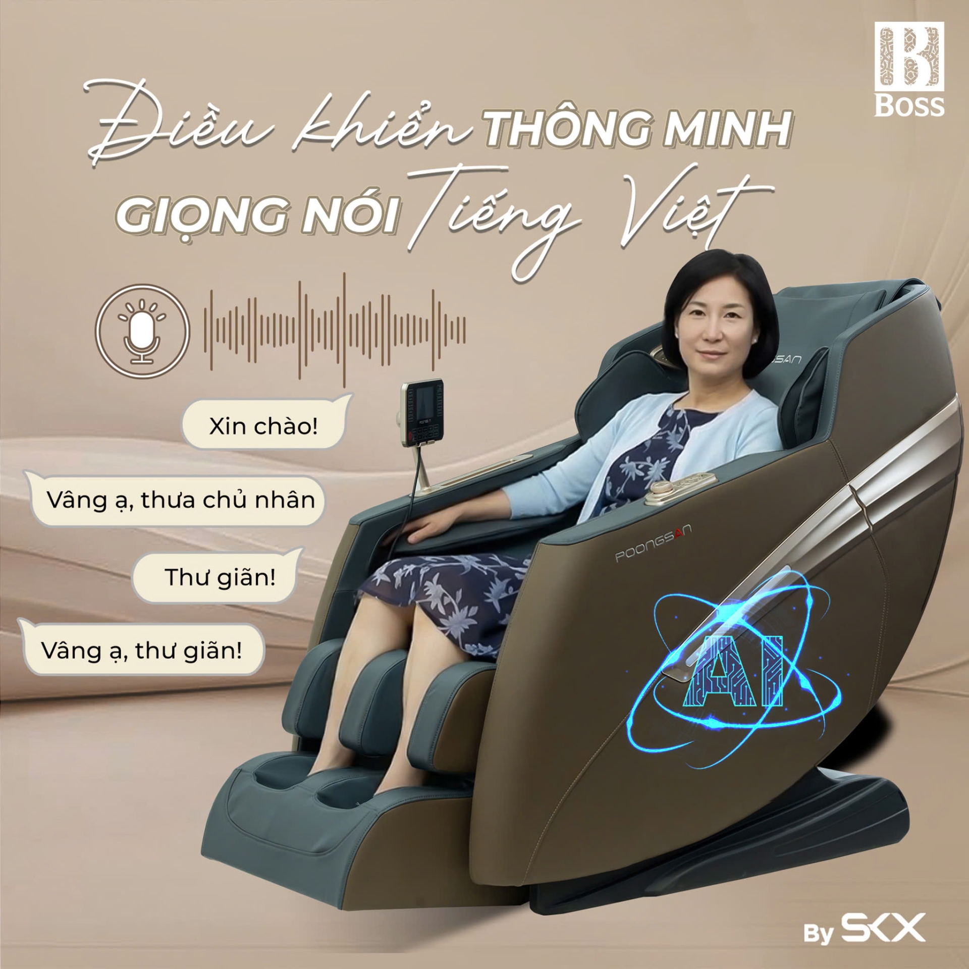 Điều khiển linh hoạt &ndash; N&oacute;i, chạm hoặc bấm