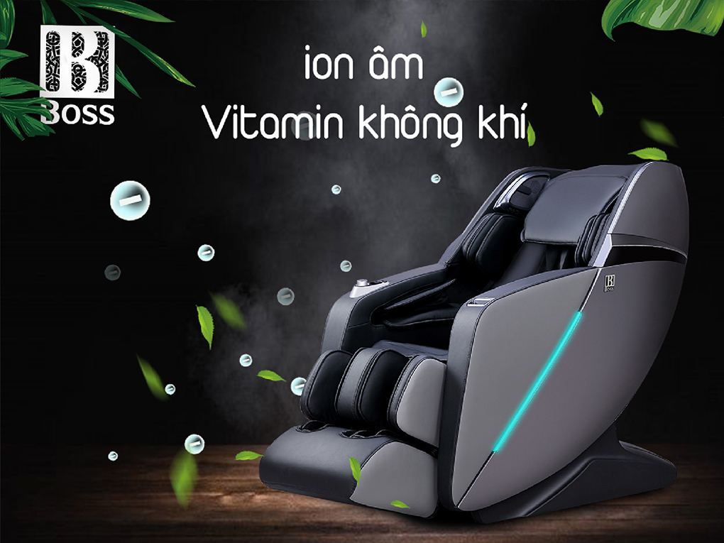 Ghế massage Boss MCB-803 | Massage 4D cùng chế độ Zero Gravity tạo ra lượng ion âm lớn tăng cường sức đề kháng cho cơ thể Ghế massage Boss MCB-803 | Massage 4D cùng chế độ Zero Gravity tạo ra lượng ion âm lớn tăng cường sức đề kháng cho cơ thể