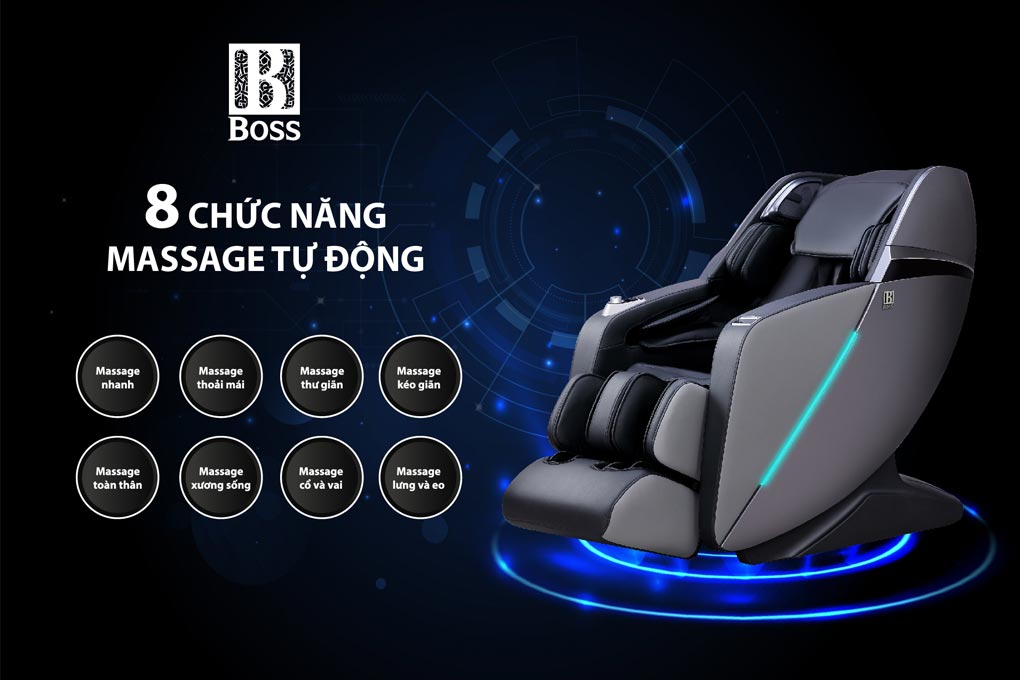 Trang bị 8 chức năng massage tự động&nbsp;
