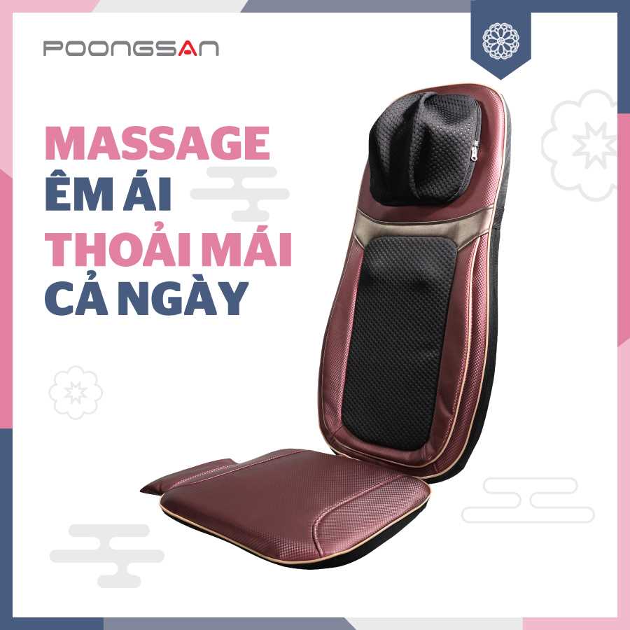 Đệm massage di động Poongsan h&agrave;n quốc MUP 001