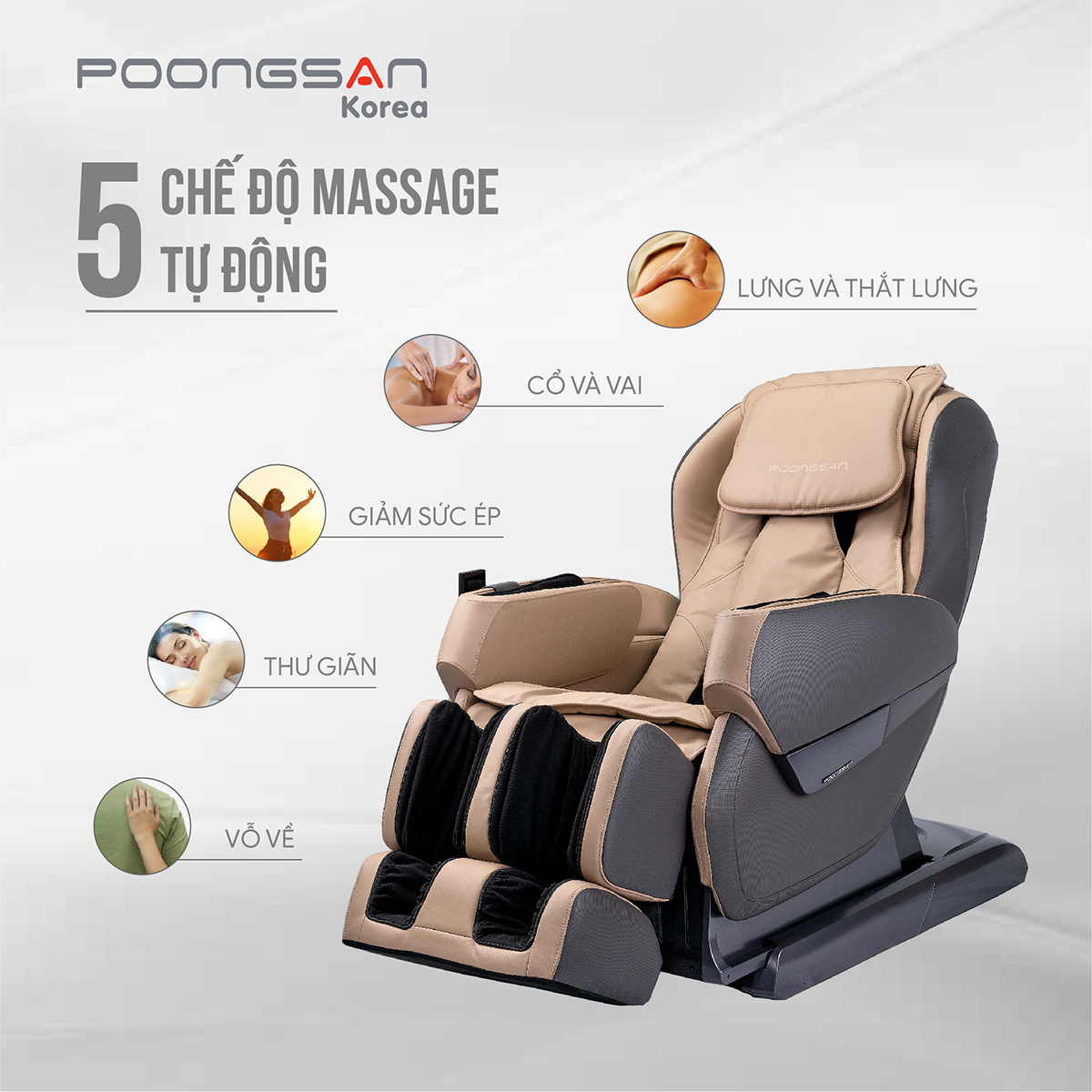 C&aacute;c chế độ massage tr&ecirc;n ghế massage MCP-200