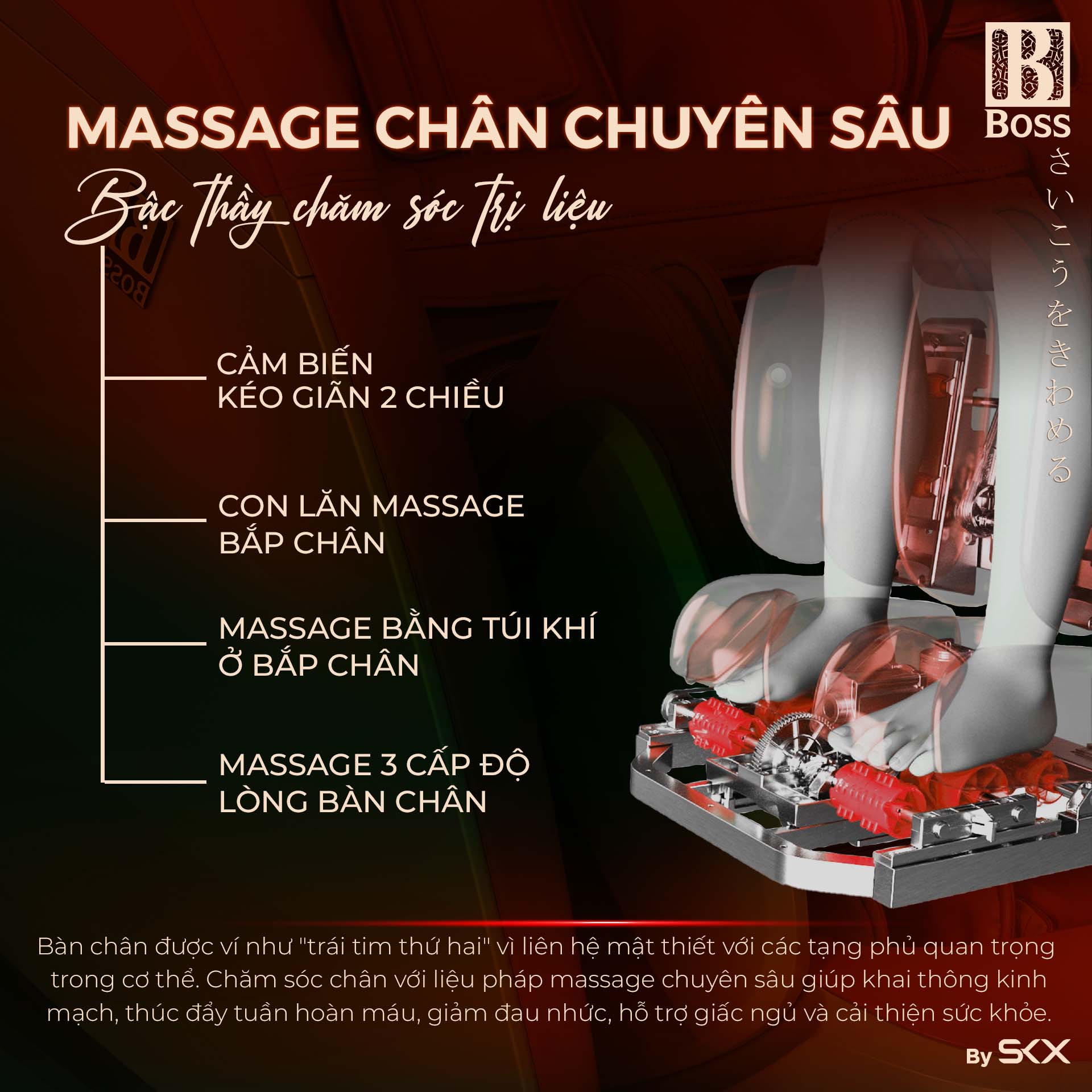 Bậc thầy trị liệu massage chân